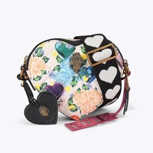 Kurt Geiger London Dual Zip Southbank Heart Bag NWT